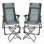 Ensemble de chaises de camping inclinables 4 pièces