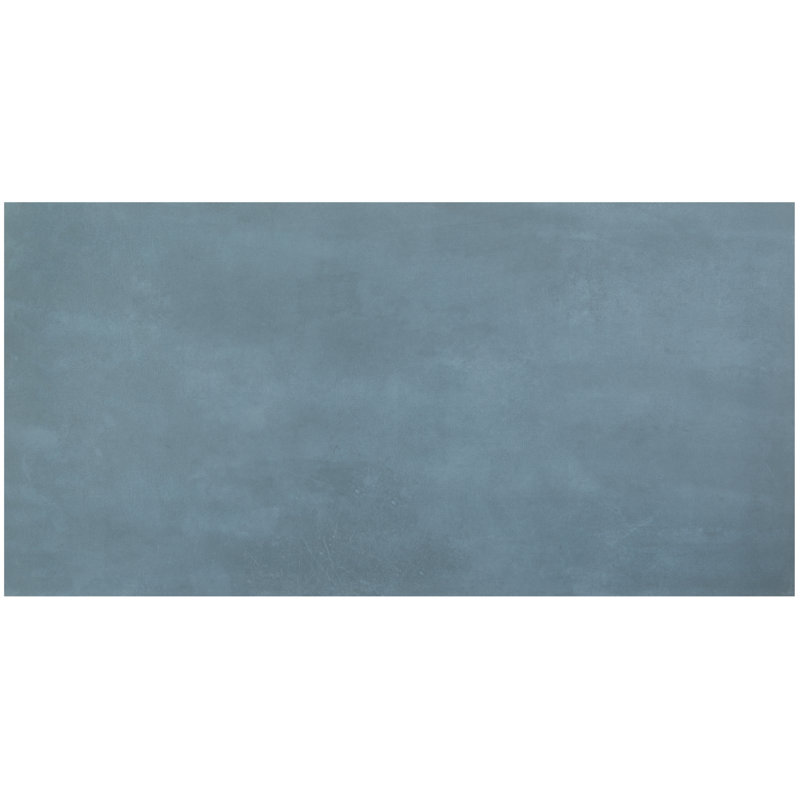 Fuse 24" x 48" Matte Porcelain Metallic Look Floor & Wall Tile (15.49 sq. ft./ box), Indigo