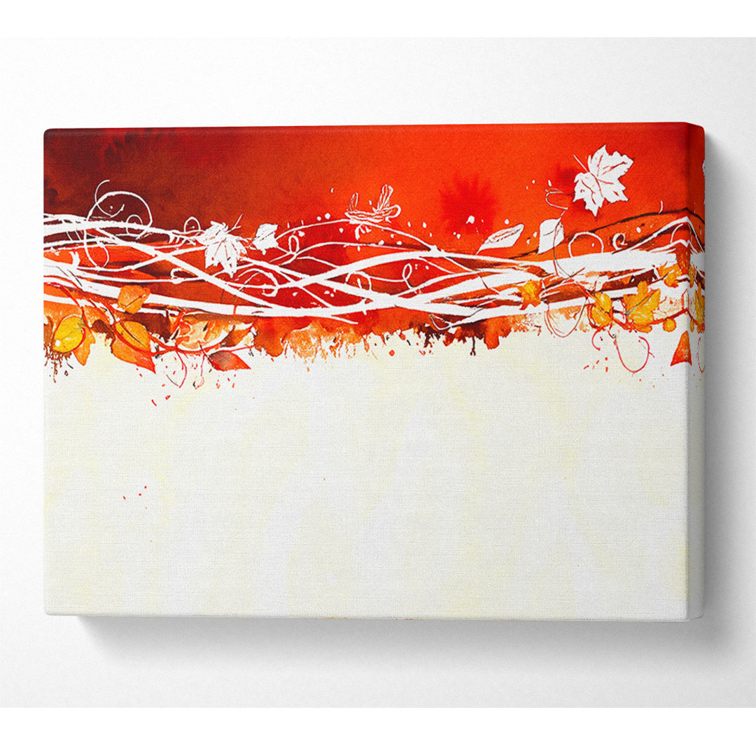 Orange Bloom - Kunstdrucke auf Leinwand - Wrapped Canvas