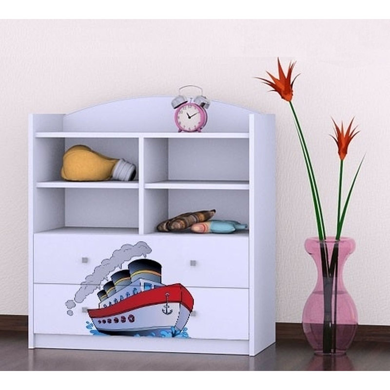 Gia 96cm H X 86cm W Kids Cube, White