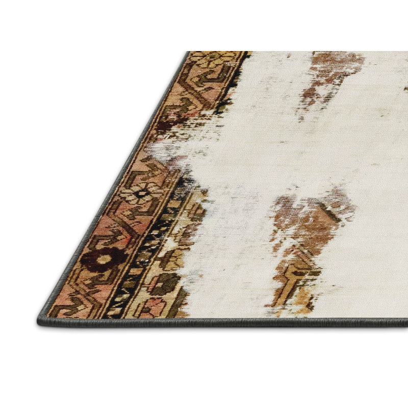 Tapis abstrait moderne de style abstrait, Rectangle 7 pi x 10 pi
