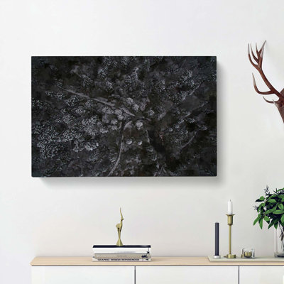 Moody Winter Forest - Wrapped Canvas