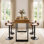 63 Inch Rectangular Long Bar Table