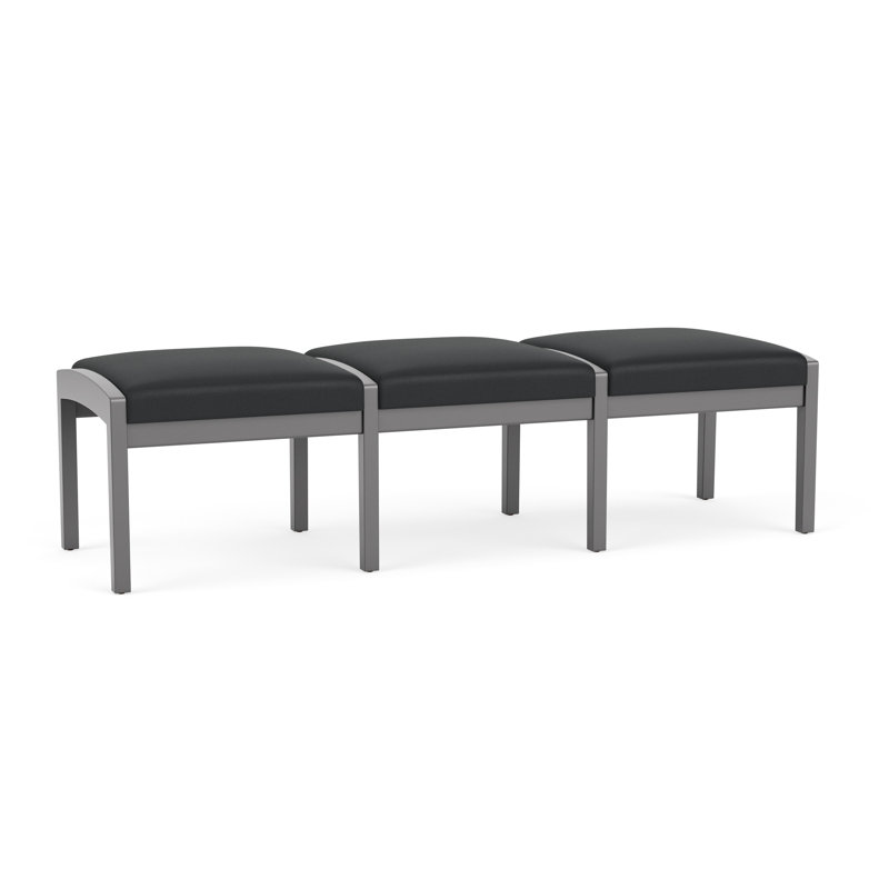 Banc en bois 3 places Lenox, Étain, Modena graphite