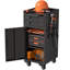 34.3" Narrow Rolling Tool Cabinet - Space-Saving Garage Storage With Lockable Door, 2 Drawers And Large Handle, Slim Metal Organizer For Tight Spaces