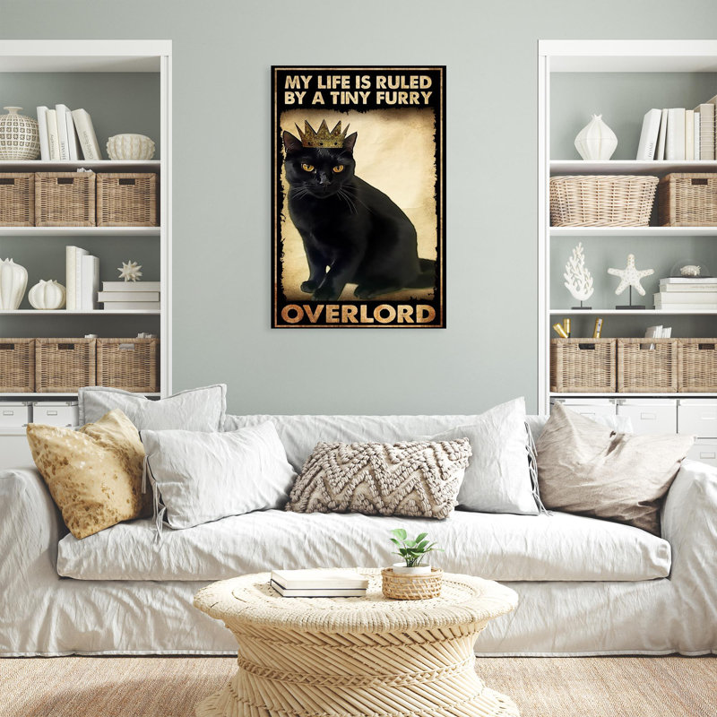 «Chihoko Black Cat Overlord», reproduction d'art rectangulaire sur toile tendue sur toile tendue