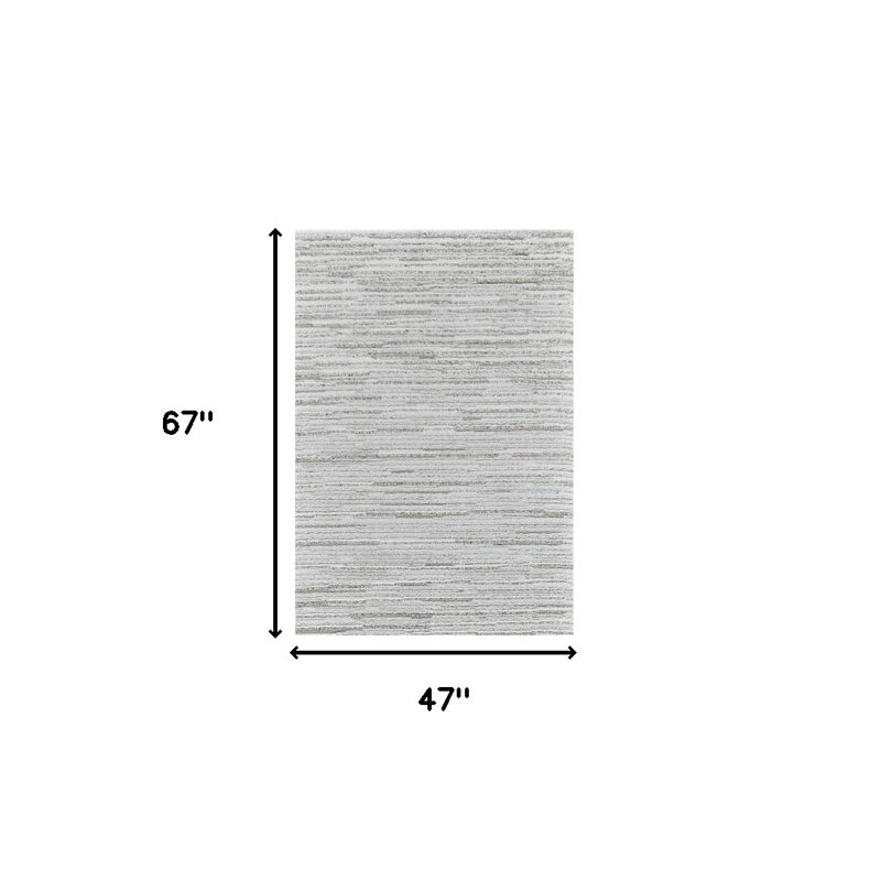 Tapis abstrait gris 4 pi x 6 pi
