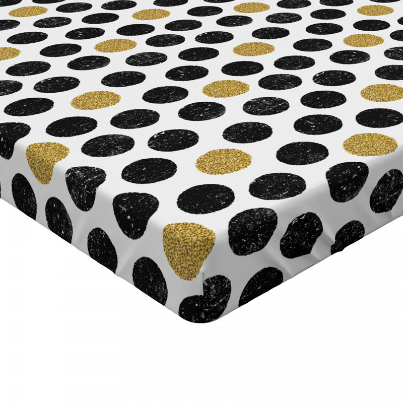 Microfiber Polka Dots Fitted Sheet, Full Fitted Sheet