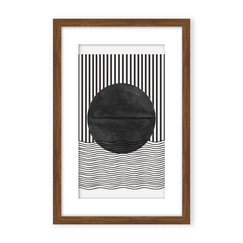 BaB No10. Print by The Miuus Studio, 48" H x 32" W x 1.125" D, Black, Framed Matted Print