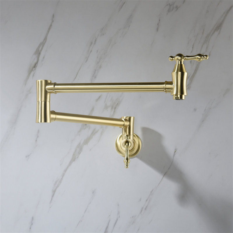 Pot Filler Faucet Wall Mount, Gold