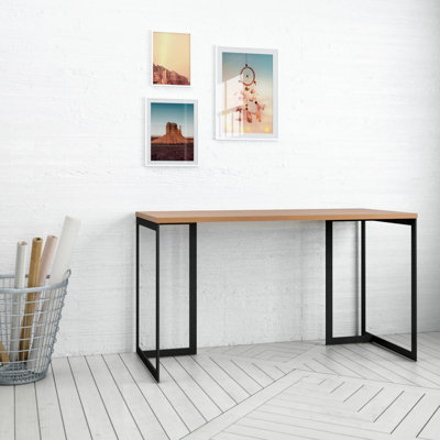 Lexington 53" Contemporary Modern Desk in Maple Cream