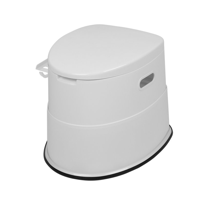 Toilette portative avec insert antidérapant gris