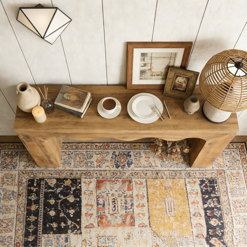 Wooden Sofa Entryway Table with Storage