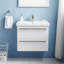 Ensemble de meuble-lavabo simple mural moderne à 2 tiroirs 30 po Ifsah
