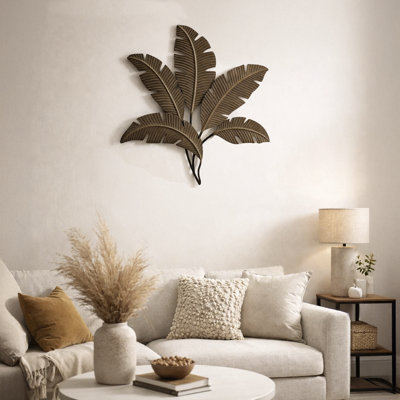 Coastal Plants & Flowers Wall Decor on Metal
