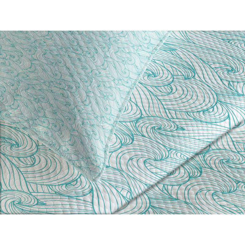 Queen White Quilted Bedspread Set with Pillow Shams