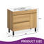 Basant 36" Freestanding Bathroom Vanity with Ceramic Top-468975884
