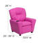 Contemporary Kids Recliner with Cup Holder-1383255998