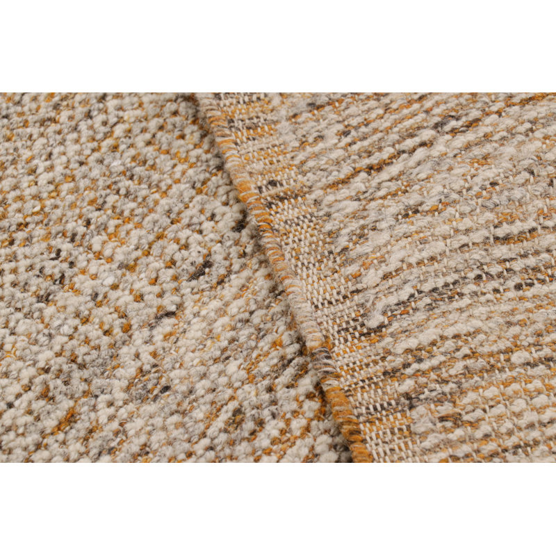 Hand Woven Kilim Wool Geometric Area Rug, Rectangle 6' x 8'