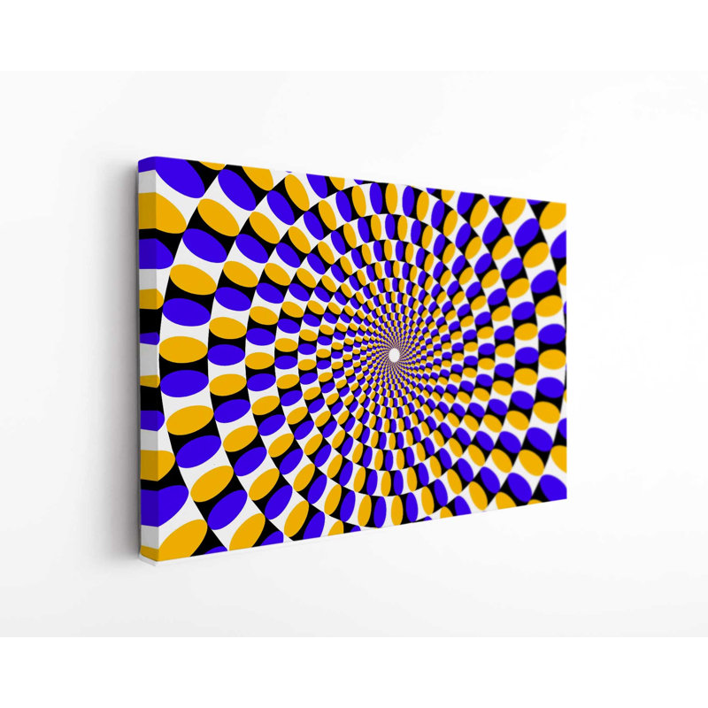 Illusion optique, œil magique sur toile, 20" H x 30" W x 1" D