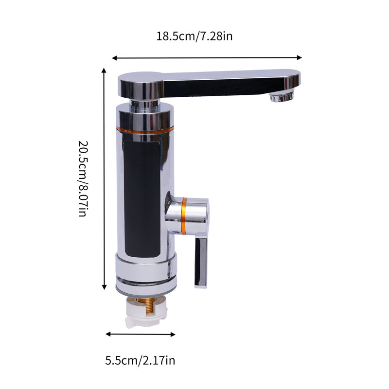 110V Electric Rotatable Fast Heating Faucet With LED Digital Display
