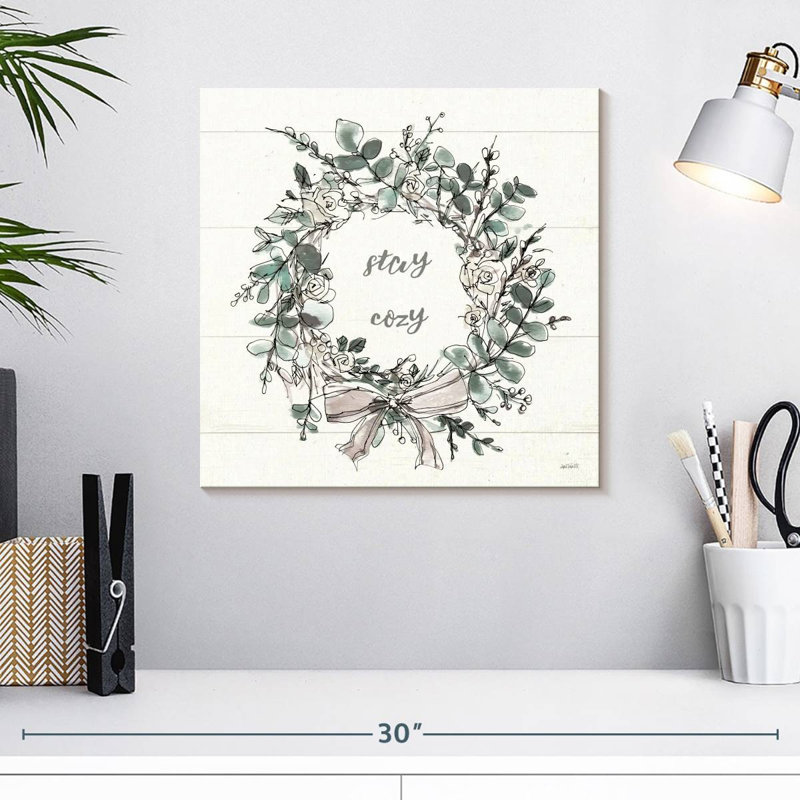 Modern Farmhouse Stay Cosy, H 16 po x l 16 po