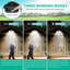 144 LED Solar Motion Sensor Lights 4-Head 270°Wide Lighting Angle Wall Light For Backyard Garage