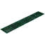 Tapis de couloir noué à la main de conception unique Rachal - vert, 3 pi 0 po x 17 pi 6 po