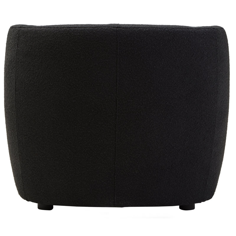 Textured Curved Chair, Black