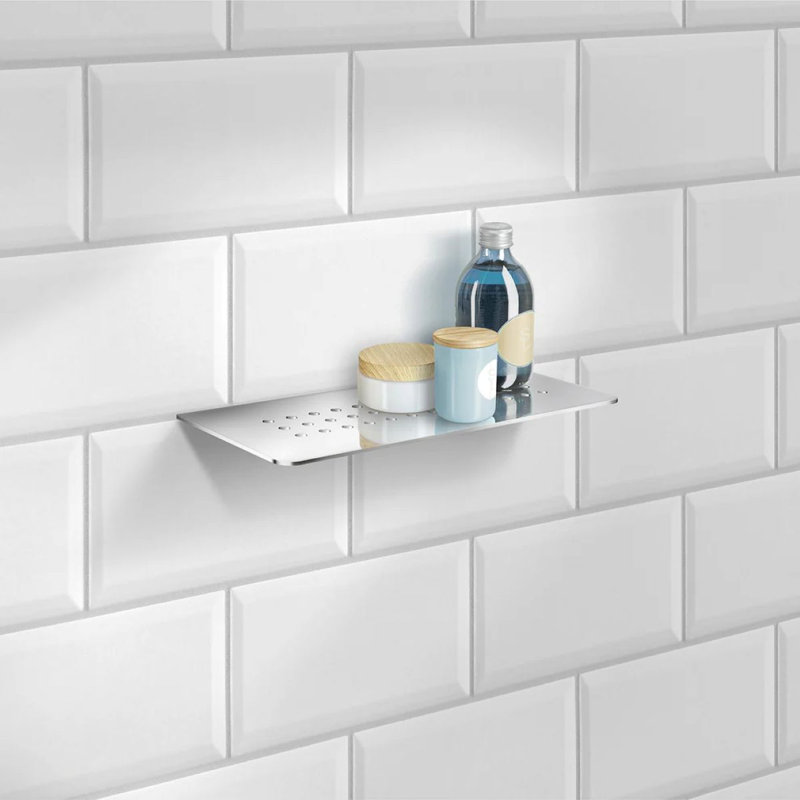 Tablette de douche flottante Grout Line , Argent