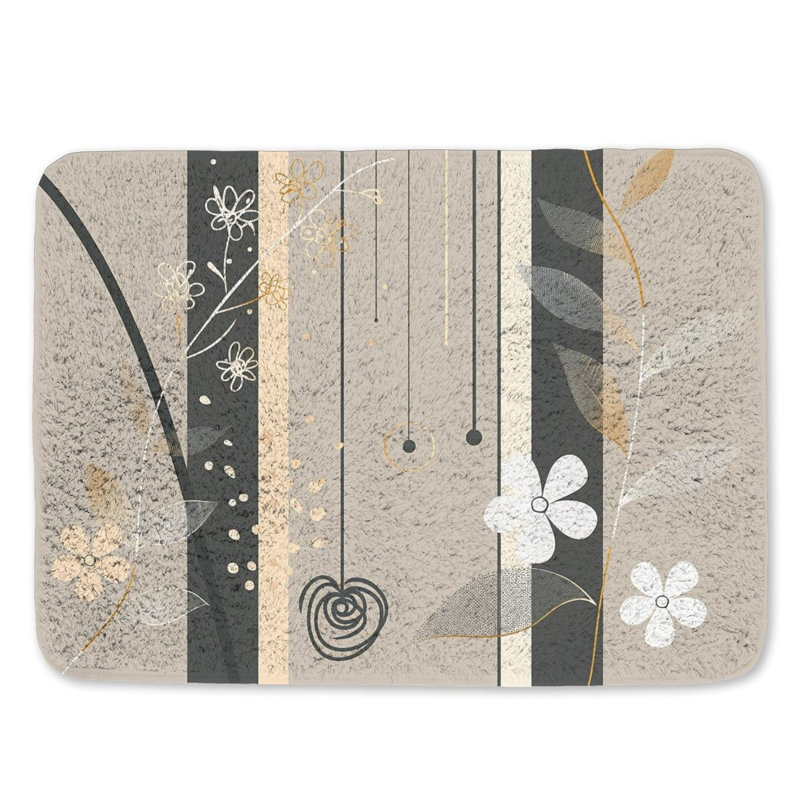 Nemisco Microfiber / Microsuede Bath Mat, 17" W x 24" L