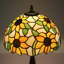 Lampe de table en verre coloré de style Tiffany Pollark