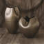 Plait Table Vase-Silver Haze-Round