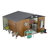 Outdoor Storage Shed With Lockable Doors And Windows