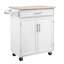 Îlot de cuisine avec chariot, tiroir, armoire de rangement et porte-serviettes-848754880