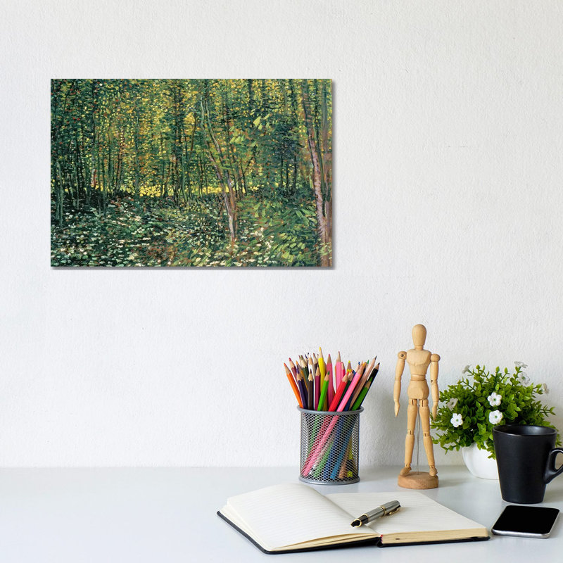 Trees and Undergrowth, 1887 - Giclée sur toile tendue avec châssis