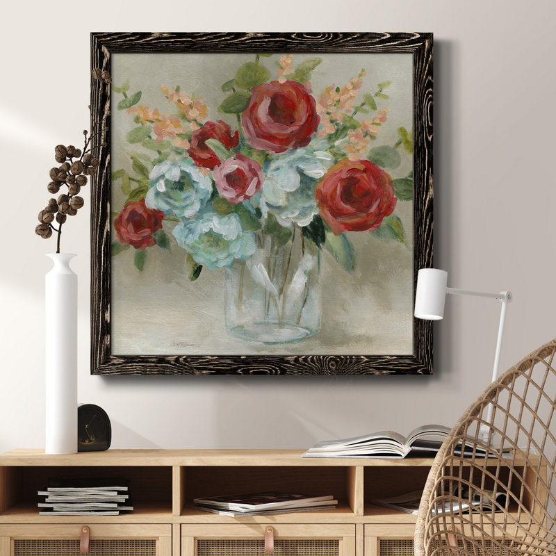 Playful Nature 5 - Peinture sur toile encadrée, Cadre noir, H 31,5 po x l 31,5 po x P 1,5 po