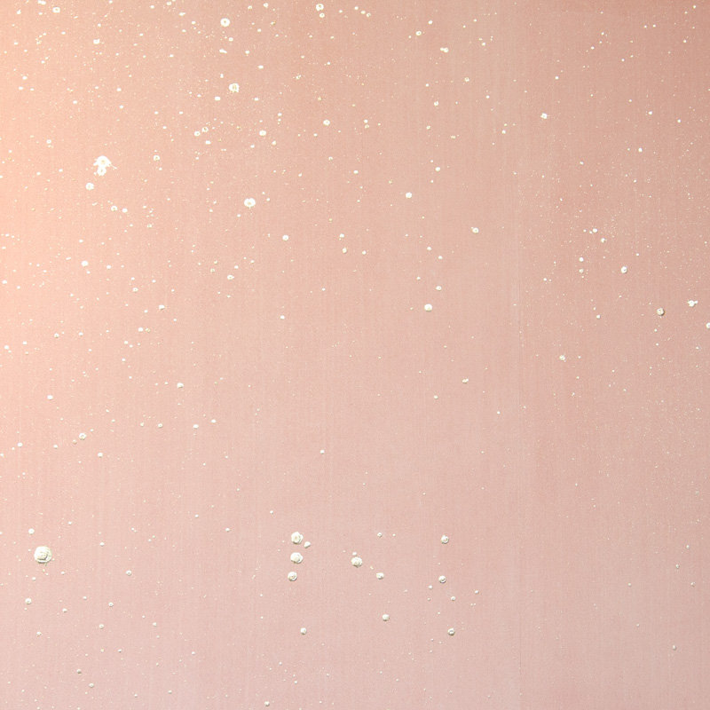 Cosmos Wallpaper, 26" W x 144" L, Blush Pink/Gold/White