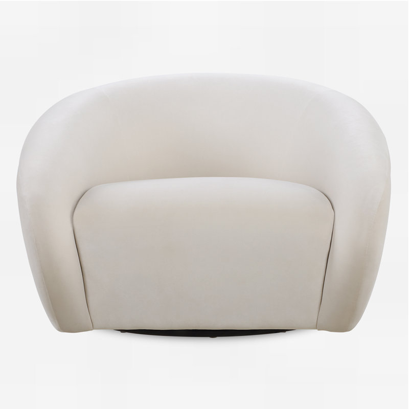 Brayden Studio® Ignaat Cream Swivel Chair