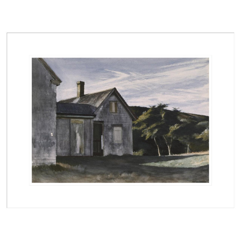 «Cobb's House» par Edward Hopper, impression giclée encadrée, H 17,04 po x l 21,75 po