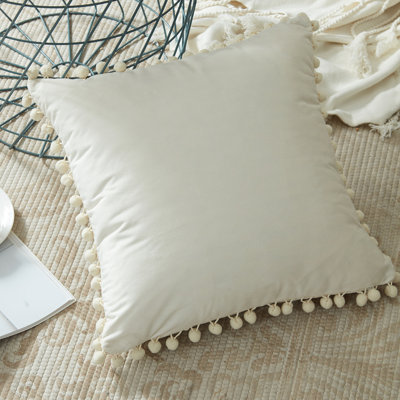 Housse de coussin Pom Pom