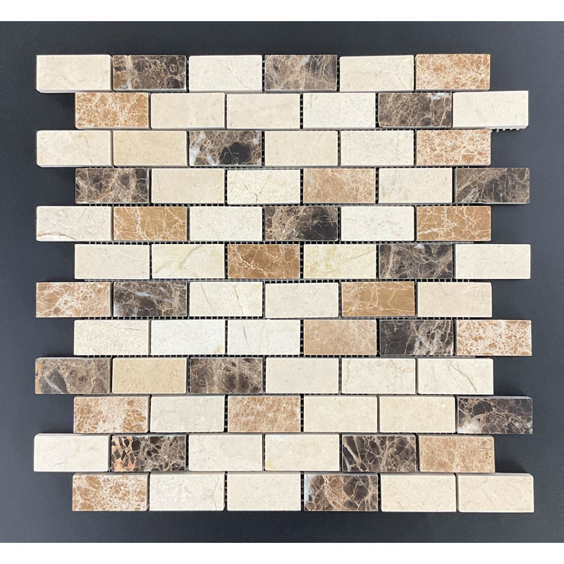 1" x 2" Natural Stone Mosaic Tile