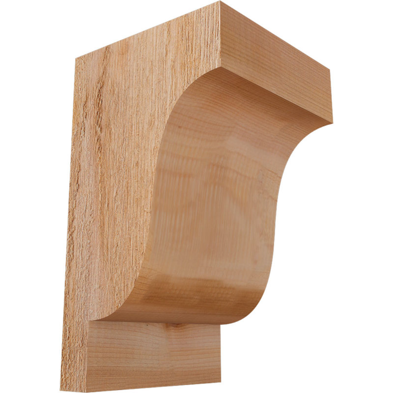 Newport Corbel, H 10 po x l 6 po x P 6 po, Cèdre rouge, Sciage brut
