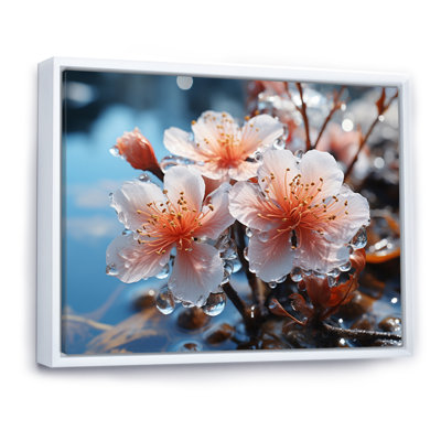 "Winter Landscape Frozen Blossoms II", reproduction d'art sur toile
