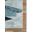 Tapis géométrique bleu / ivoire Braziel-833437678