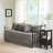 6 Piece Reversible Daybed Cover Set Dark Grey Daybed-796185577