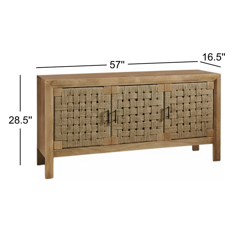 Jayma 57'' Solid Wood Sideboard