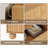 Fluted 47.3" Dresser with 6 Drawers, Wooden Chest of Drawers with Rebounder