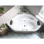 Lillydale 1400mm x 1400mm Corner Whirlpool Acrylic Bathtub with Tap