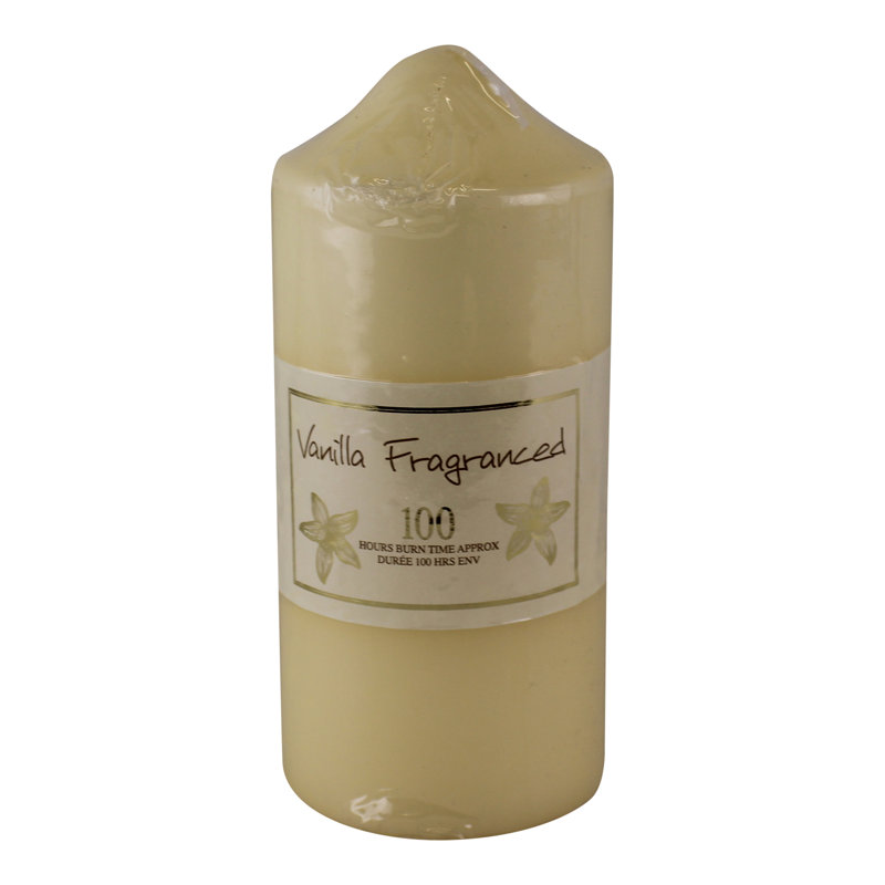 Vanilla Scented Pillar Candle